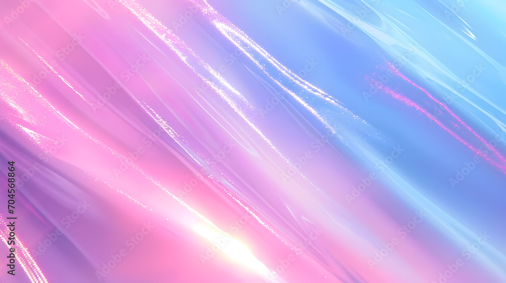 Obraz premium A vibrant display of color and light, the abstract composition showcases the dynamic interplay of magenta, purple, and blue tones against a background of pink and violet hues