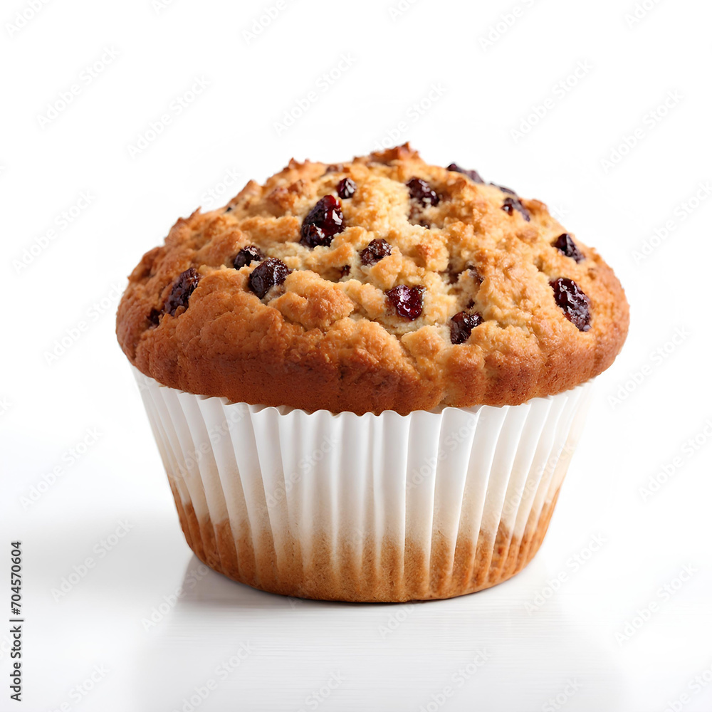 Muffin isolated on white Muffin isolated on white