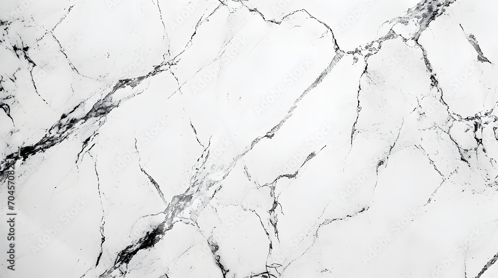 A dynamic sketch captures the essence of an abstract white marble, with bold black veins adding depth and intrigue to its pristine surface