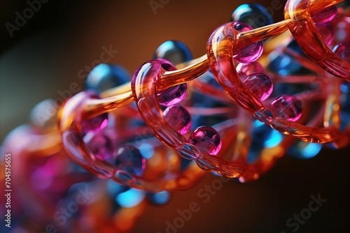 Striking High Resolution Illustration of a Unique and Captivating DNA Molecule Design
