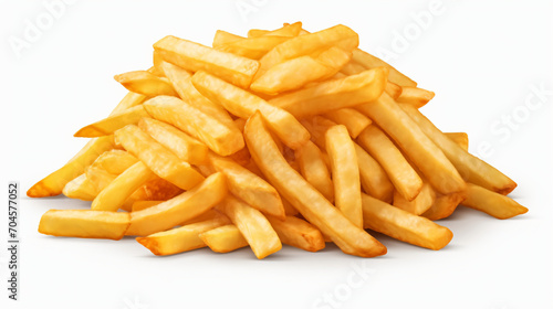 French Fries Isolated on Transparent Background