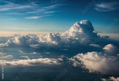 Une mer de nuage au-dessus des nuages - generative AI