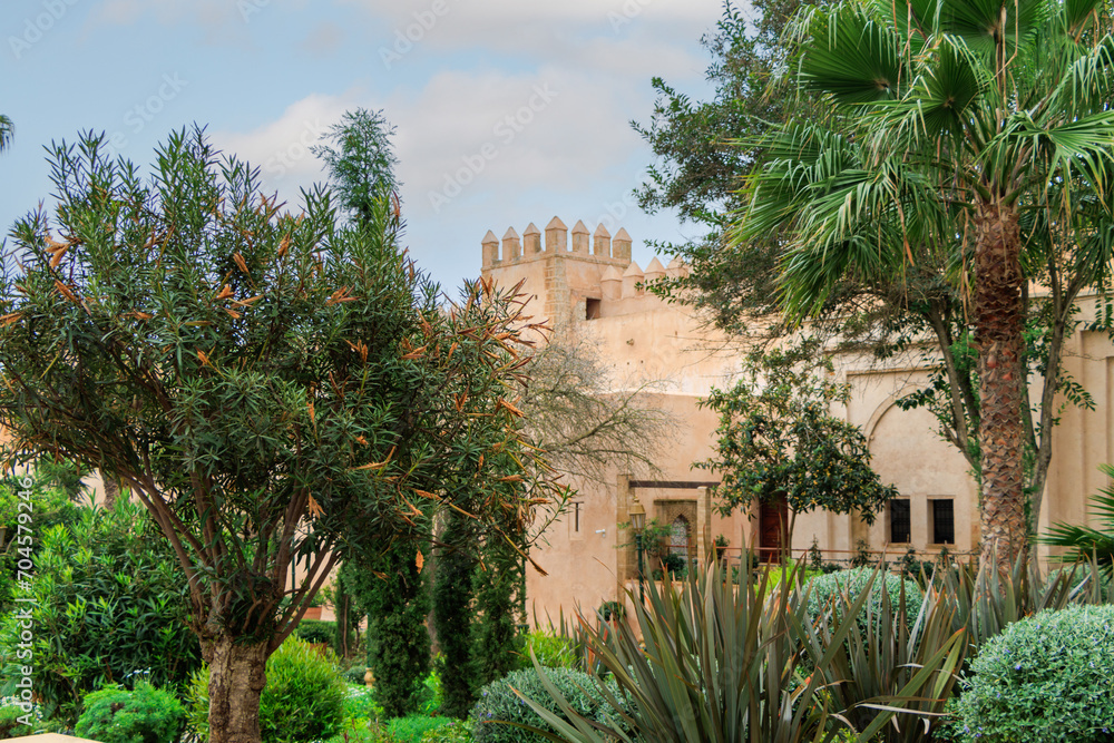 Andalusian gardens in Udayas kasbah. Rabat, Morocco.
