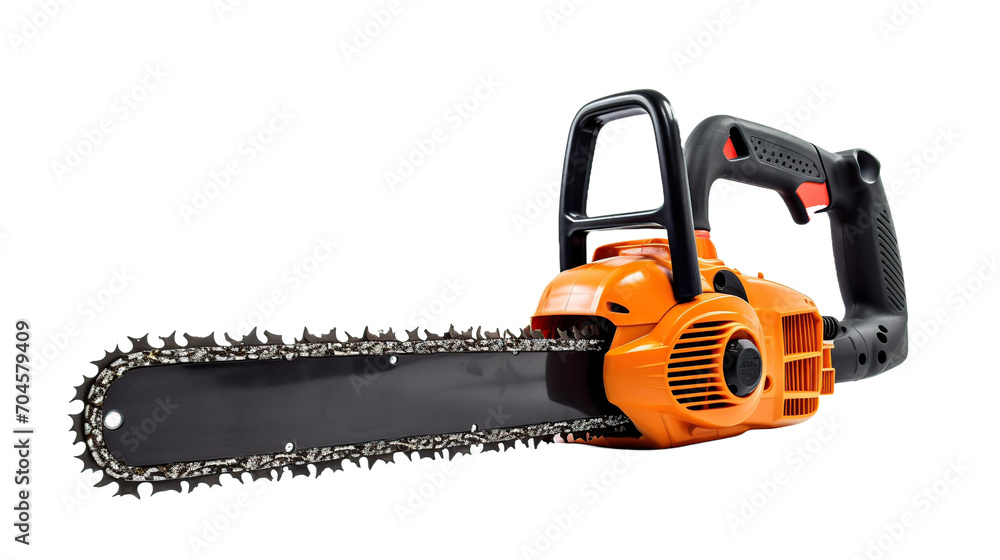 wood cutting saw machine isolated on transparent background