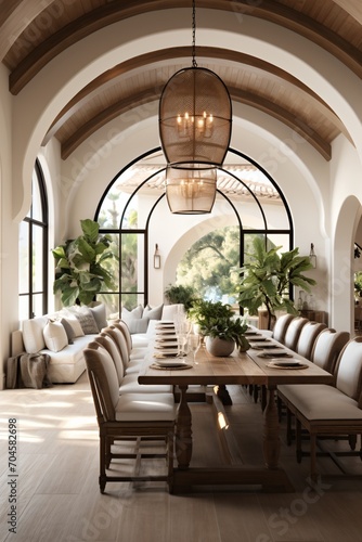 Elegant Mediterranean style home interior