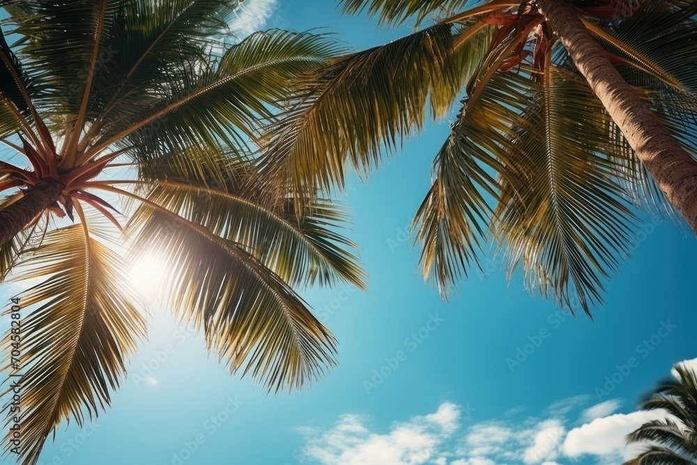 palm tree on the beach