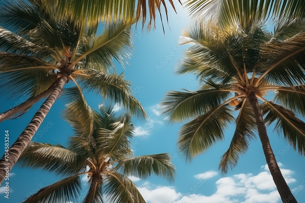 Obraz premium palm tree on the beach