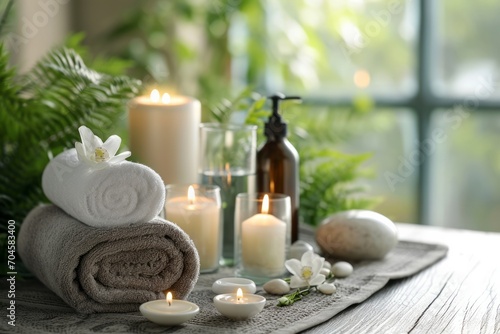 Spa treatments  massages  and calming spa environments supplies