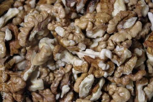 background of walnuts