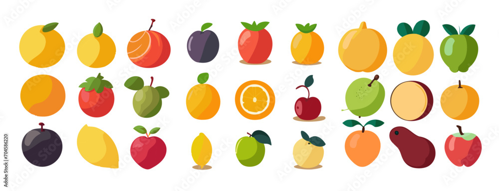 Set of fruits Set of fruits