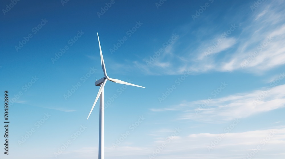 windmill turbine with clear sky
