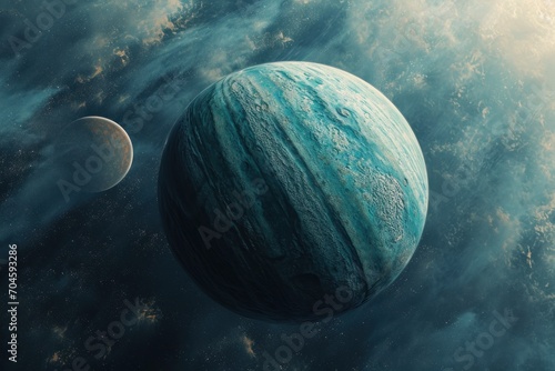 Planet Uranus in space © paul