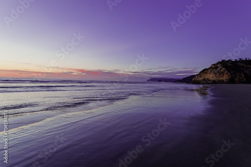 sunset on the beach