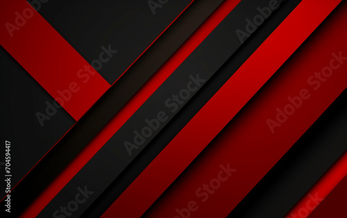 Dynamic Abstract in Red and Black 
