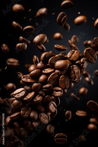 Coffee beans background