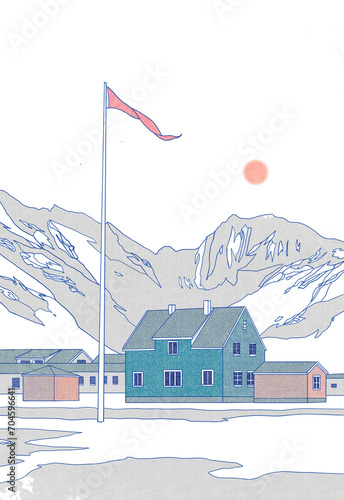 Maisons l'hiver