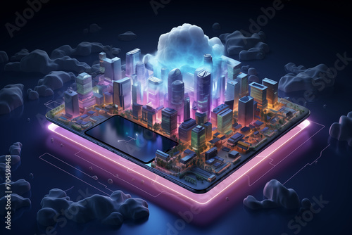 Smarte Stadt der Zukunft, Vernetzte Stadt, Big Data und Virtuelle Realität als moderne Innovation