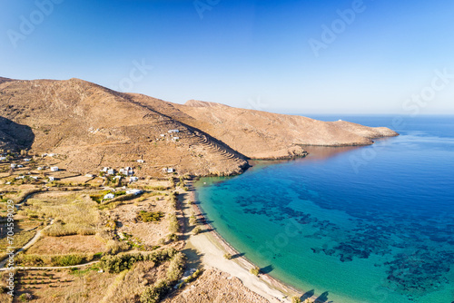 The beach Sykamia of Serifos island, Greece