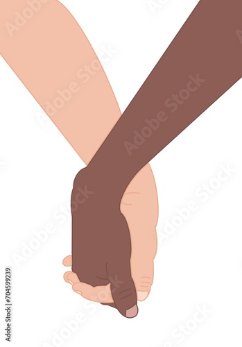 Unity, black and white, together, holding hands, integration, 