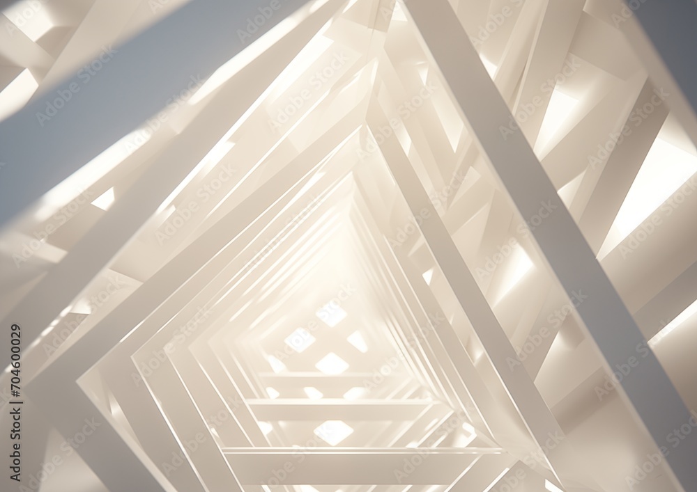 Obraz premium abstract geometric white background