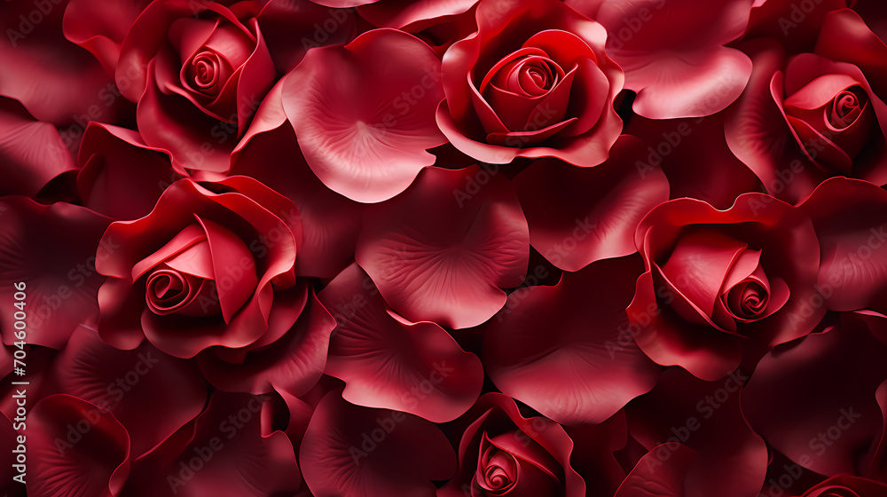 Naklejka premium Valentine's Day hearts, Valentine's Day background, wedding background, blank copy space