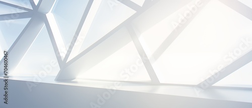 abstract geometric white background