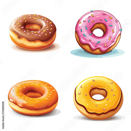 set of doughnut icons
