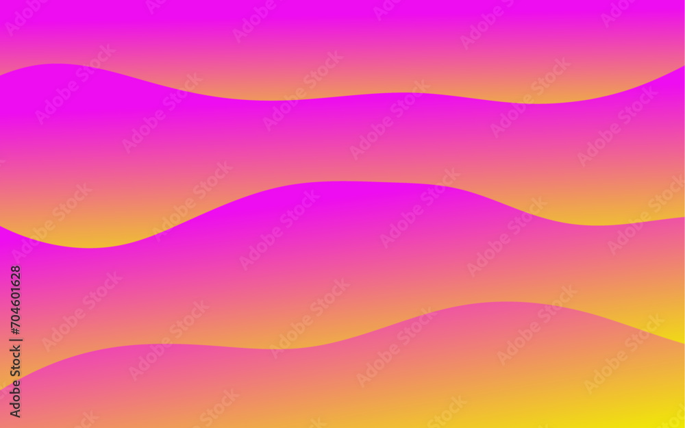 Fototapeta premium a pink and yellow background with wavy lines