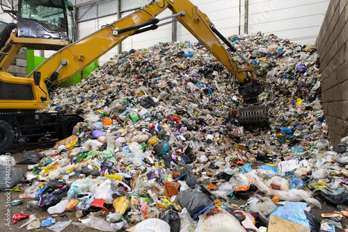 Collected rlastic recycle material