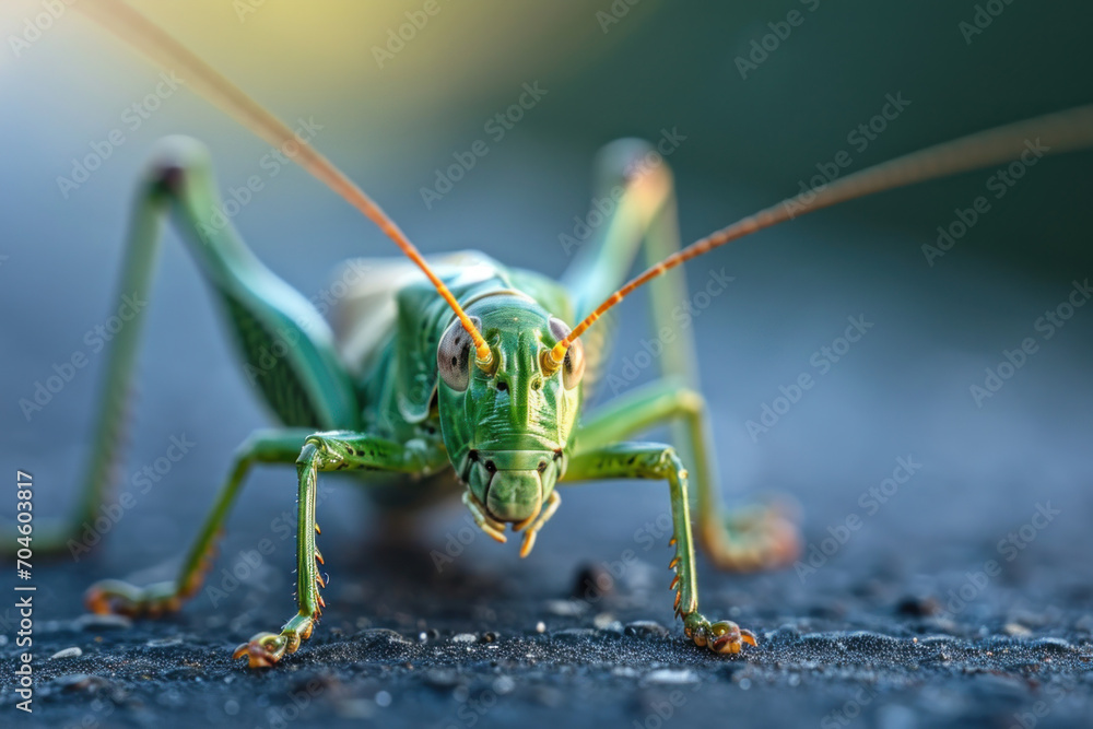 green grasshopper on the ground green grasshopper on the ground