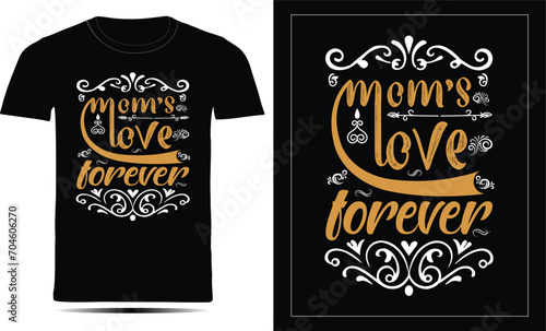 Mother's Day vector T-shirt design gift for mom