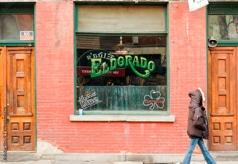 Troy, New York USA The nowclosed El Dorado Bar on Fourth Street