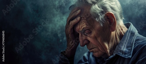 Elderly individuals enduring long-term stress and depression experience chronic headaches and loneliness.