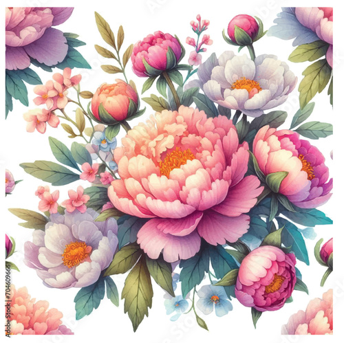 peonies. floral background. background with peonies. pattern with peonies