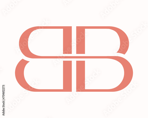 Elegant BB Letter Linked Monogram Logo Design
