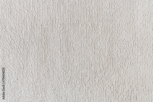 Photos abstract background of white terry towel texture close up