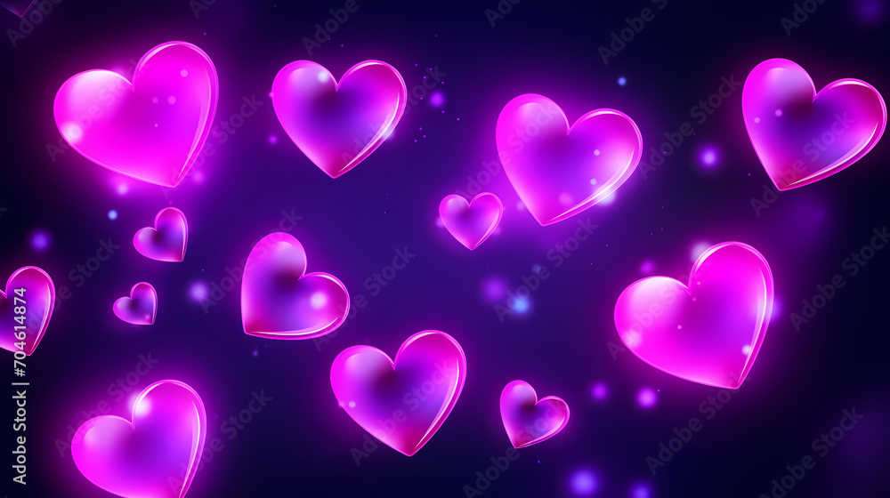 Valentine's Day hearts, Valentine's Day background, wedding background, blank copy space Valentine's Day hearts, Valentine's Day background, wedding background, blank copy space