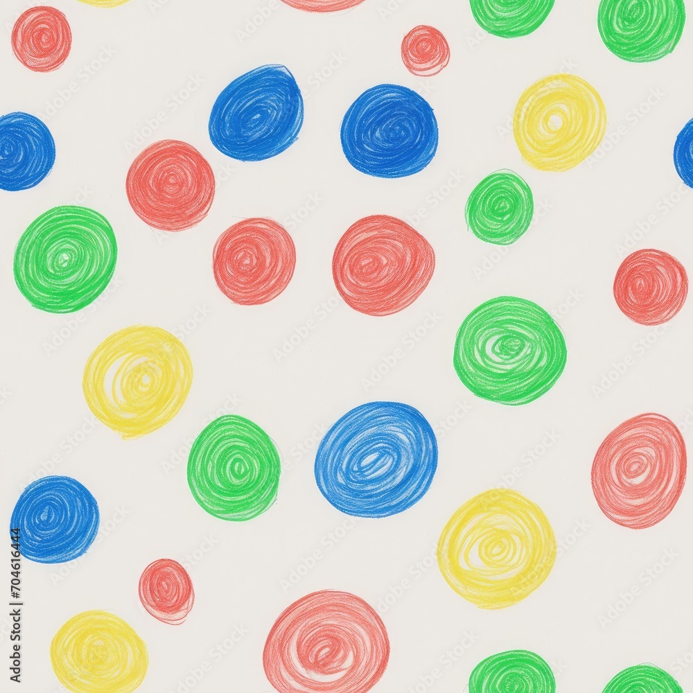 Children's drawing. Abstract seamless pattern. AI generated. Children's drawing. Abstract seamless pattern. AI generated.