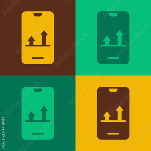 Pop art Online sports betting icon isolated on color background. Sport bet bookmaker. Betting online make money. Vector
