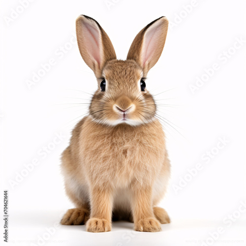 rabbit on white background isolated
