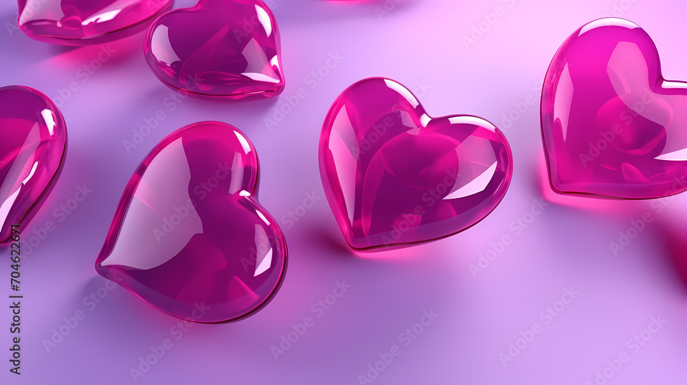 Valentine's Day hearts, Valentine's Day background, wedding background, blank copy space Valentine's Day hearts, Valentine's Day background, wedding background, blank copy space