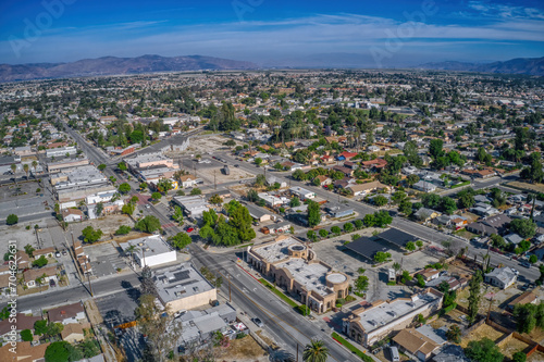 Aerial View of the California Town of San Jacinto photo