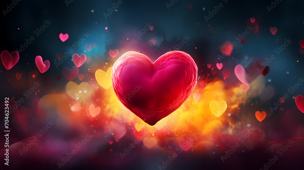 Valentine's Day hearts, Valentine's Day background, wedding background, blank copy space Valentine's Day hearts, Valentine's Day background, wedding background, blank copy space