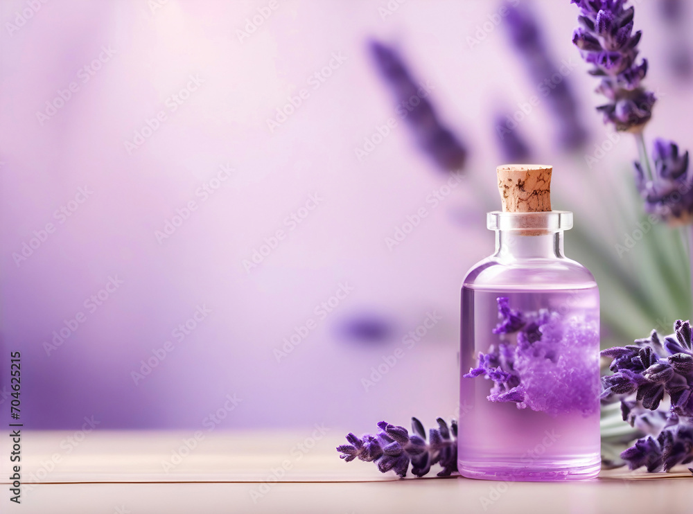Purple lavender bouquet. Horizontal image with herbal for spa or medicine. Purple lavender bouquet. Horizontal image with herbal for spa or medicine.