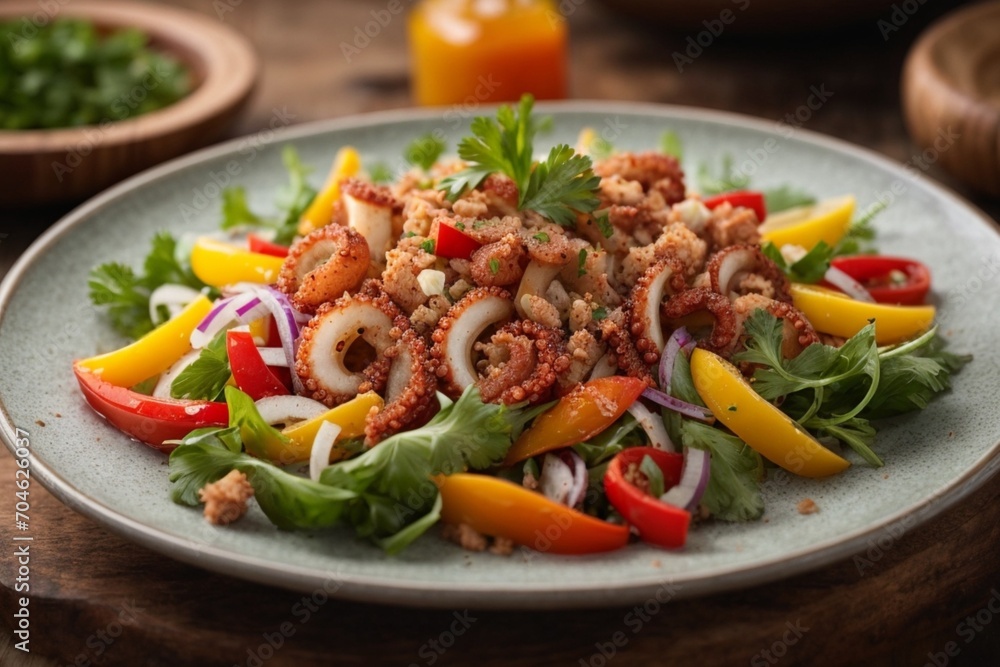 salad with vegetables and octopus (Salada de Polvo) salad with vegetables and octopus (Salada de Polvo)