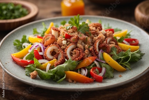 salad with vegetables and octopus (Salada de Polvo)