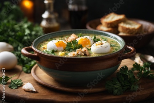 rice with vegetables and eggs (Açorda)