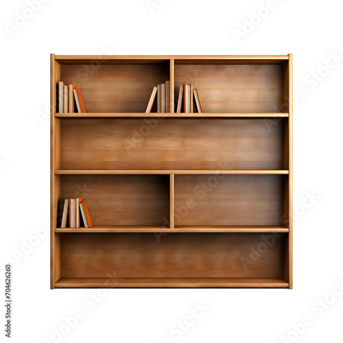 Empty_Bookshelf_isolated_on_transparent_background