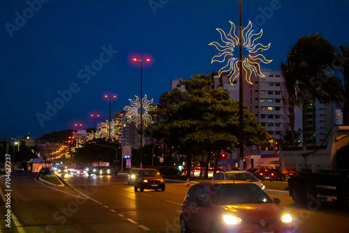 trafego de carros na avenida beira-mar norte Florianopolis SC Brasil photo