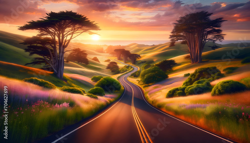 road through nature